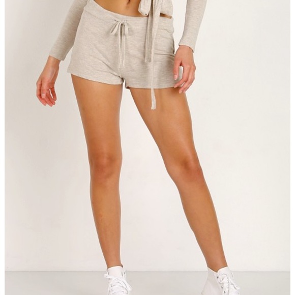 Beyond Yoga Other - Beyond Yoga Brushed Hacci Shorts oatmeal heather